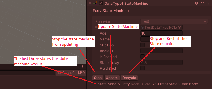 The Easy State Machine in PlayMode